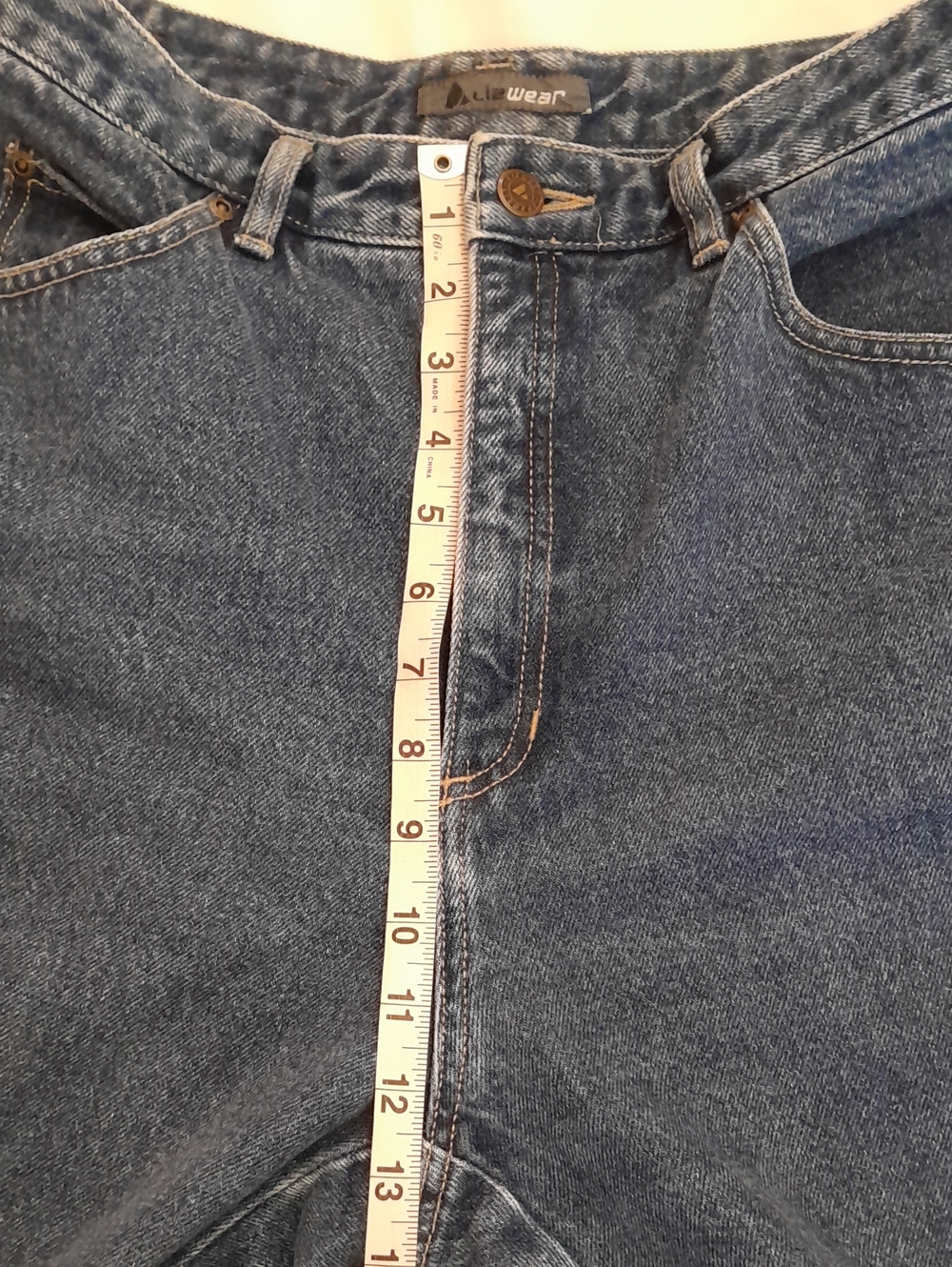 Vintage 80s LizWear Classic High-Rise Blue Jeans - Picture 10 of 12